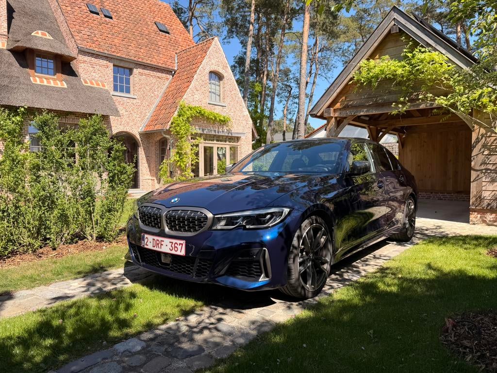 BMW M340i | 19.500km | FULL option | Nieuwstaat, Auto's, BMW, Automaat, 4 deurs, Blauw, Leder