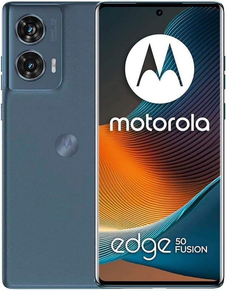 Motorola Edge 50 Fusion, donkerblauw, Telecommunicatie, Ophalen, Blauw, Touchscreen, Zo goed als nieuw