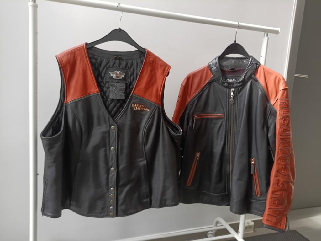 Splinternieuwe lederen jassen Harley te koop., Ophalen