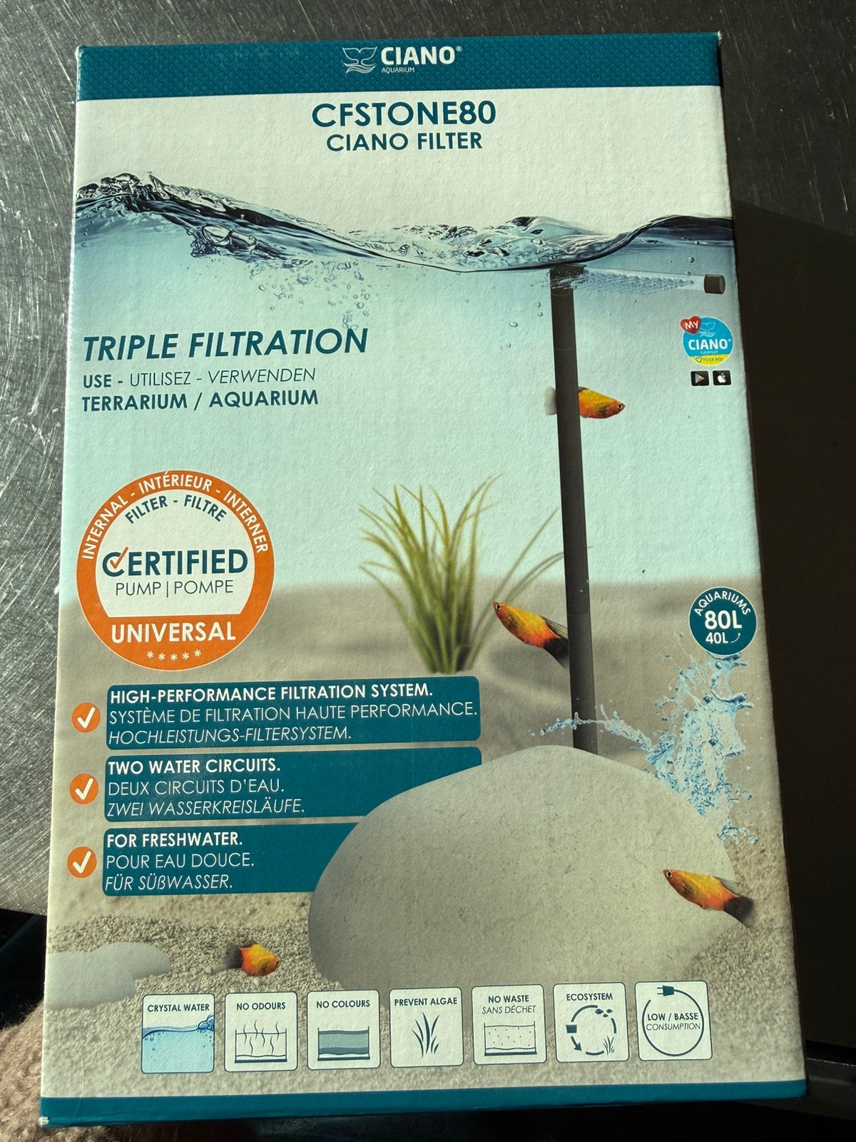 Filter aquarium, Dieren en Toebehoren, Ophalen of Verzenden, Zo goed als nieuw, Filter