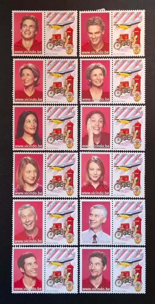 België: OBP 3000 ** Belgica 2001., Postzegels en Munten, Postzegels | Europa | België, Frankeerzegel, Ophalen of Verzenden, Zonder stempel