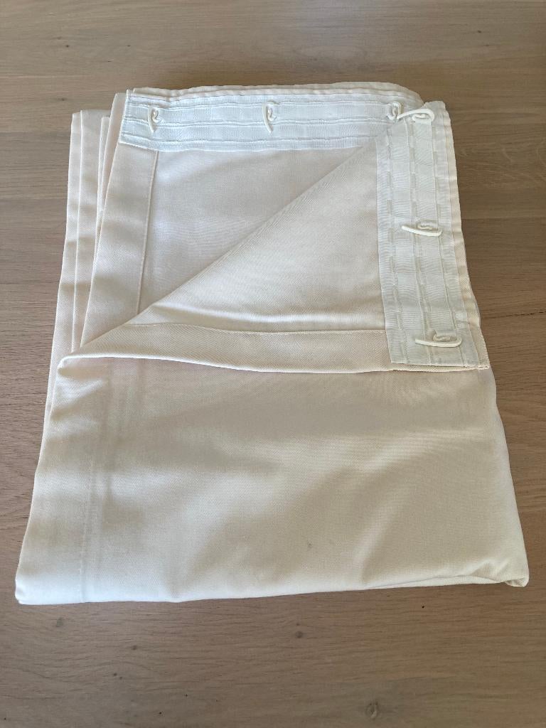 Katoenen stof/gordijnen, Hobby & Loisirs créatifs, Tissus & Chiffons, Utilisé, Lin, 120 cm ou plus, 200 cm ou plus, Beige, Enlèvement