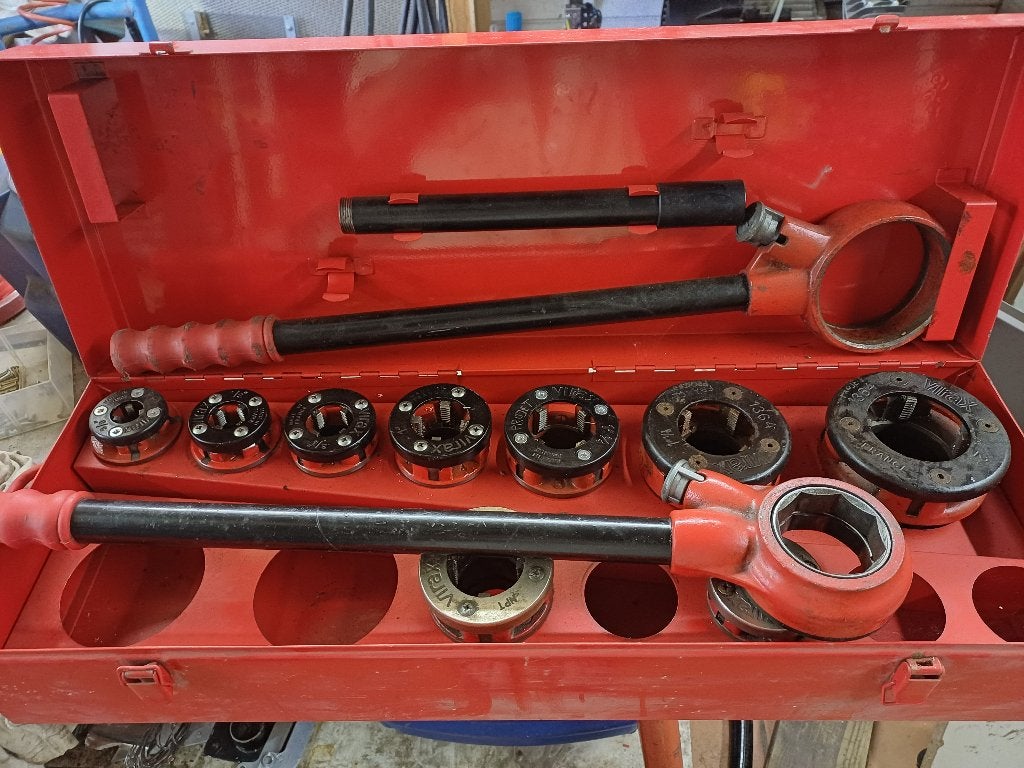 Filiere a main virax3/8" à 2", Bricolage & Construction, Enlèvement, Utilisé, Autres marques