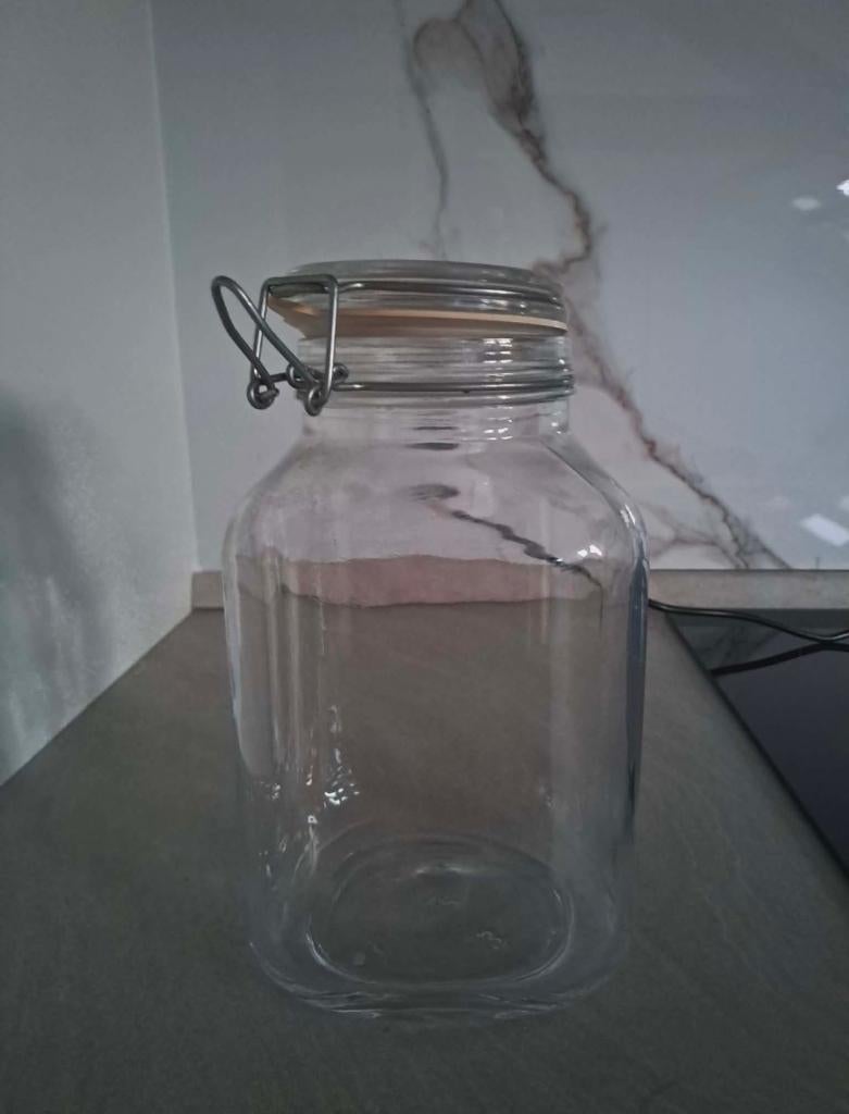 Bocal de conservation en très état, Uni, Comme neuf, Verre, Enlèvement