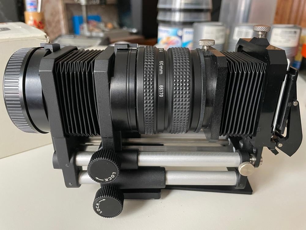 Novoflex macrobalg, diakopier, macroflash systeem, Ophalen, Zo goed als nieuw, Accessoires