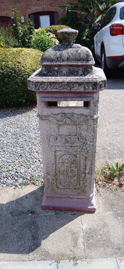 Boîte au lettre, Enlèvement, Utilisé, Béton, Sur pied