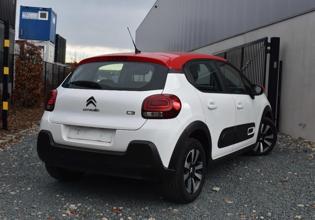 Citroen C3 1.2 Shine EAT6 110CV Airco/Navi/Led/Airbump BTW, Auto's, Citroën, Stof, Wit, Bedrijf, 5 zetels