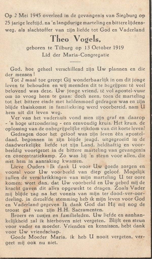 Oorlog 1940-45 Concentratiekamp Siegburg The Vogels, Verzamelen, Verzenden