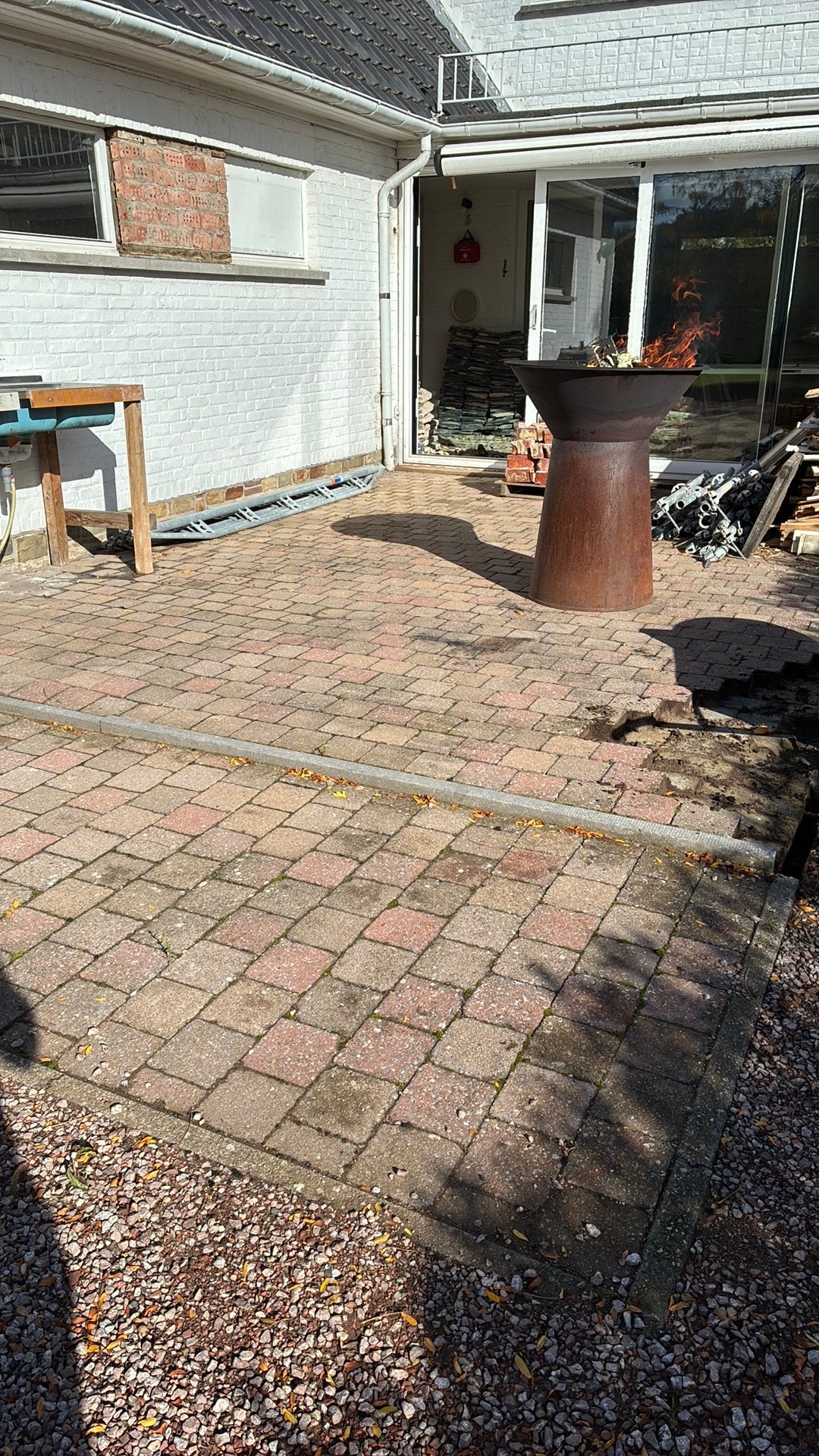 Betonklinkers 15x15 cm - PRIJS PER M2 af te spreken, Tuin en Terras, Ophalen, Zo goed als nieuw