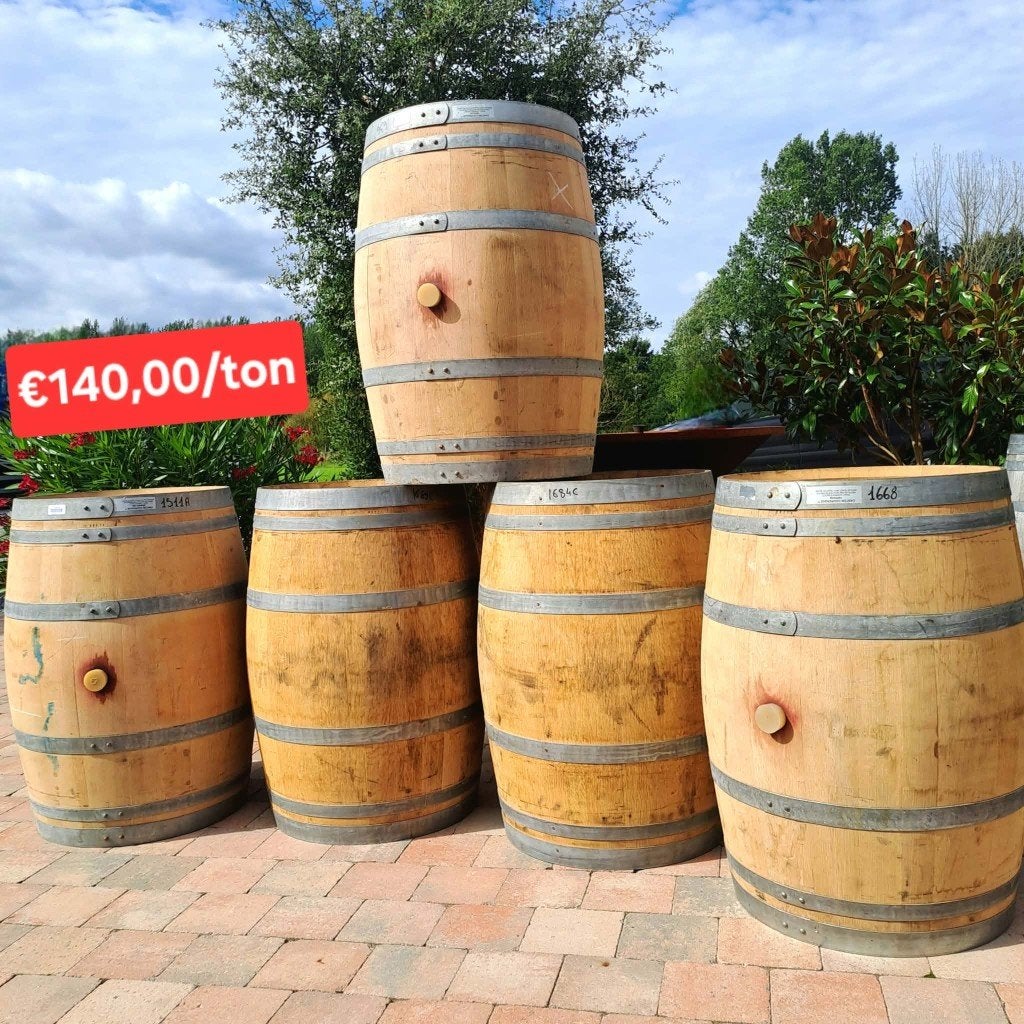 Eiken wijnvat / wijnton 225L, 150 liter of meer, Ophalen, Gebruikt, Hout