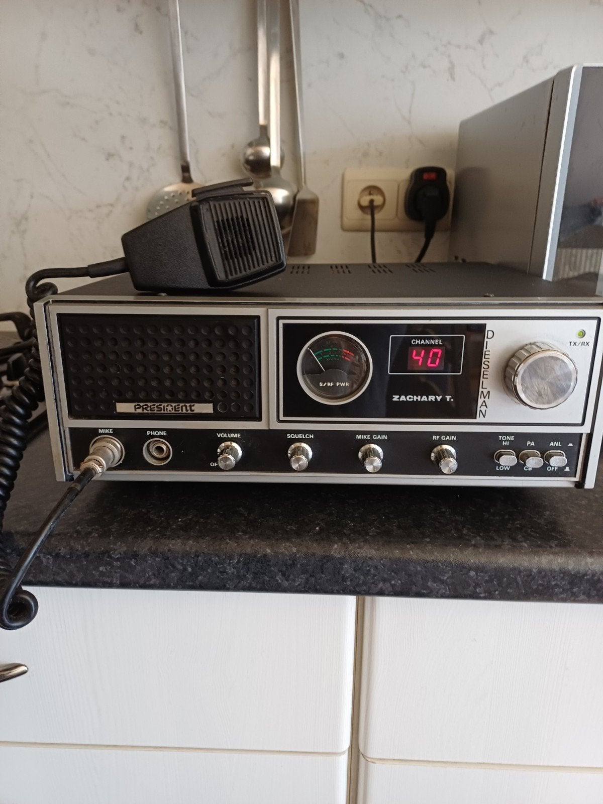Vintage President Zachary T. 27MC Basisstation + Turner Tafe, Telecommunicatie, Zenders en Ontvangers, Ophalen