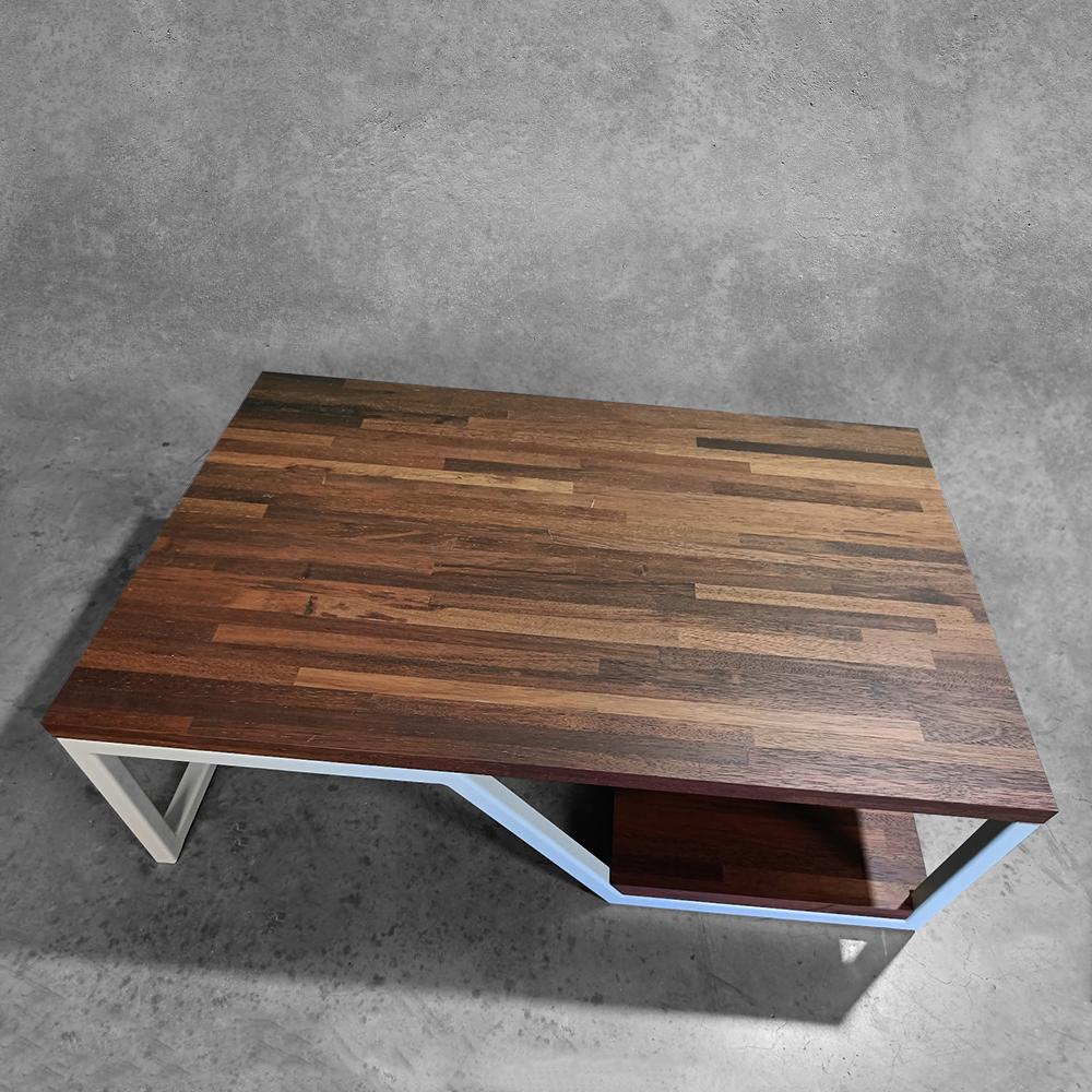 salontafel wit staal en hout NIEUW, 100 tot 150 cm, Nieuw, 50 tot 100 cm, Minder dan 50 cm