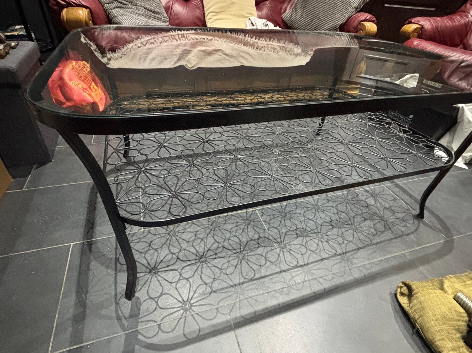 Table basse Klingsbo verre et acier, Enlèvement, Utilisé