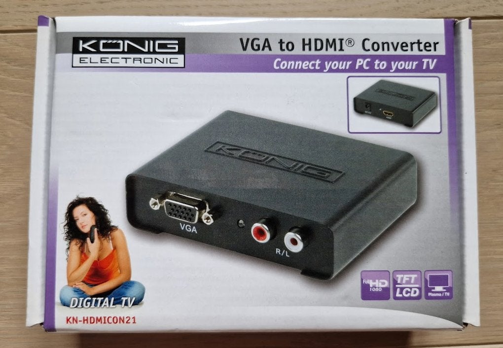 vga hdmi convertor, Audio, Tv en Foto, Ophalen of Verzenden, Zo goed als nieuw
