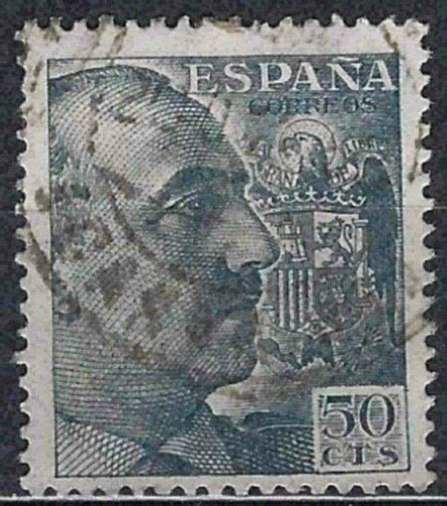Spanje 1951-1953 - Yvert 819 - Reeks - Franco (ST), Postzegels en Munten, Postzegels | Europa | Spanje, Verzenden, Gestempeld