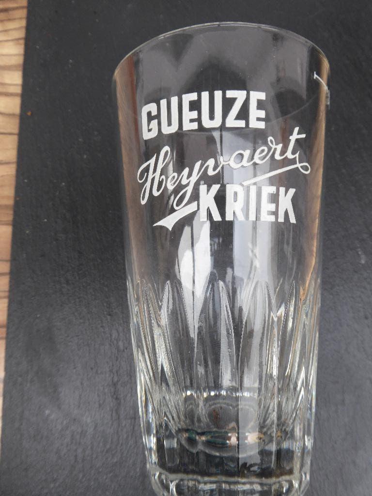 verre a biere geuze kriek heyvaert  33cl, Enlèvement ou Envoi, Comme neuf, Verre ou Verres