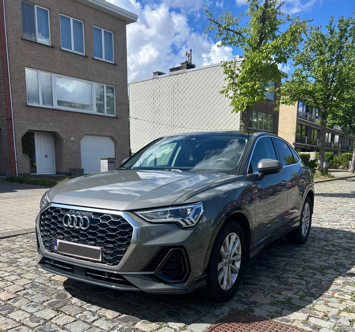 Audi Q3 Sportback | 2.0 TDI | Zeer goede staat, Autos, Cuir, Argent ou Gris, Noir, 5 portes