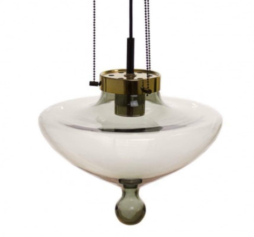 2x RAAK high chaparral vintage lamp 60's (+reserveglas!), Enlèvement, Utilisé, Verre