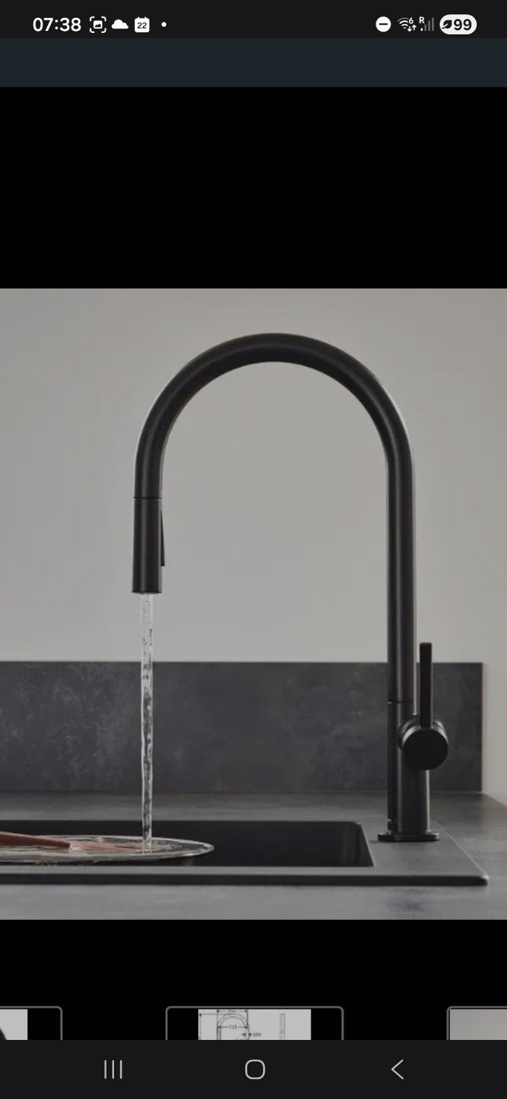 hansgrohe talis m54 matt zwart uitrekkop + 2 straalsoorten!, Ophalen, Nieuw, Kraan