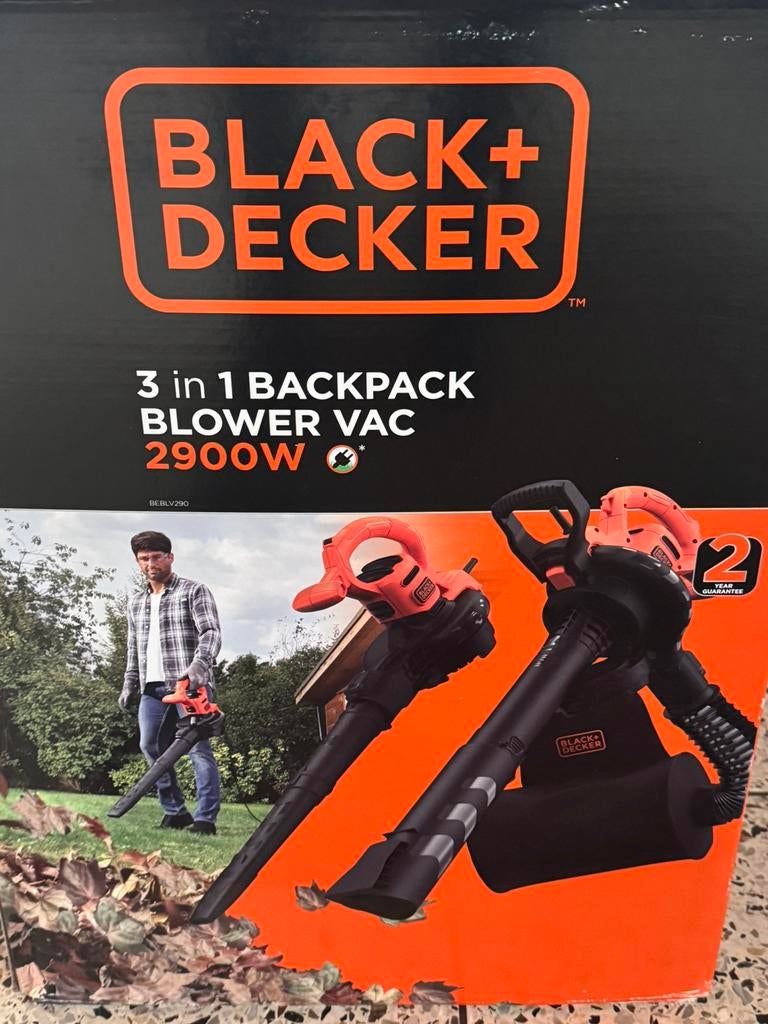 Black & Decker, Neuf, Enlèvement, Batterie, Avec sac de ramassage