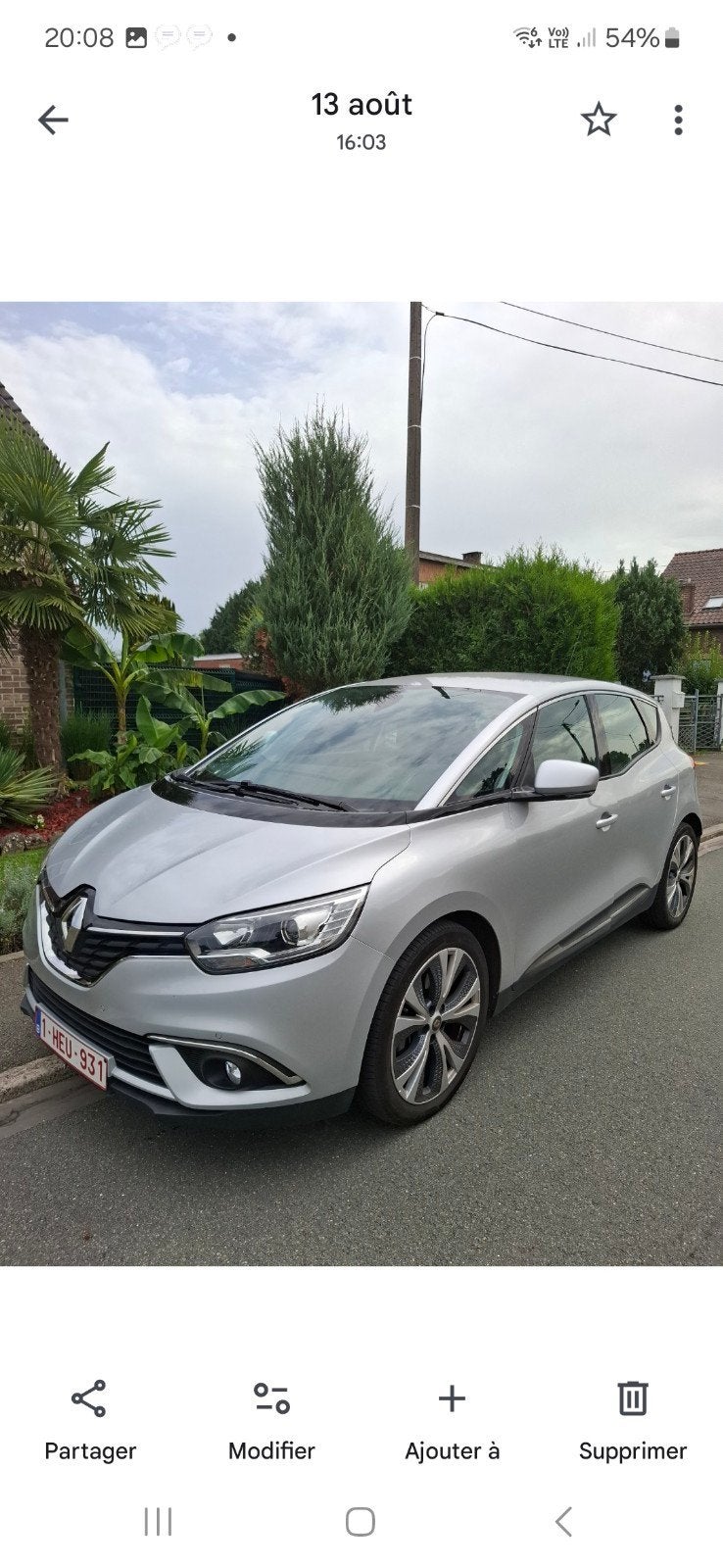 Renaud Scenic 1.5DCI Euro6B geldig voor Brussel, Auto's, Renault, Voorwielaandrijving, Dealer onderhouden, 4 cilinders, Particulier