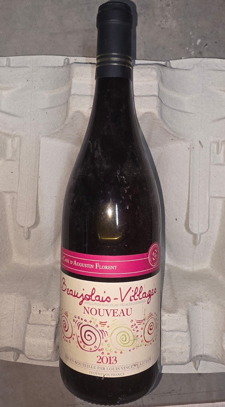 Beaujolais-Villages Nouveau 2013 – La Cave d'Augustin Floren, Collections, Vins, Enlèvement, Vin rouge
