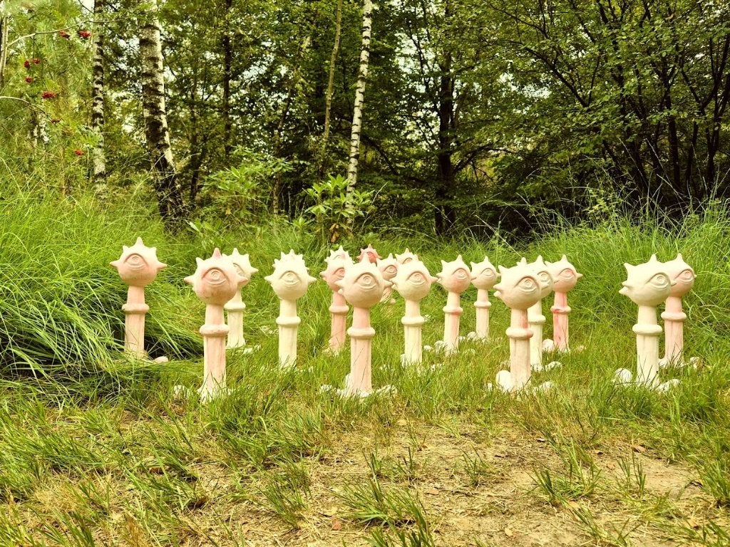 beeld, Ophalen, Gips, Handgemaakt, 20 - 50 cm