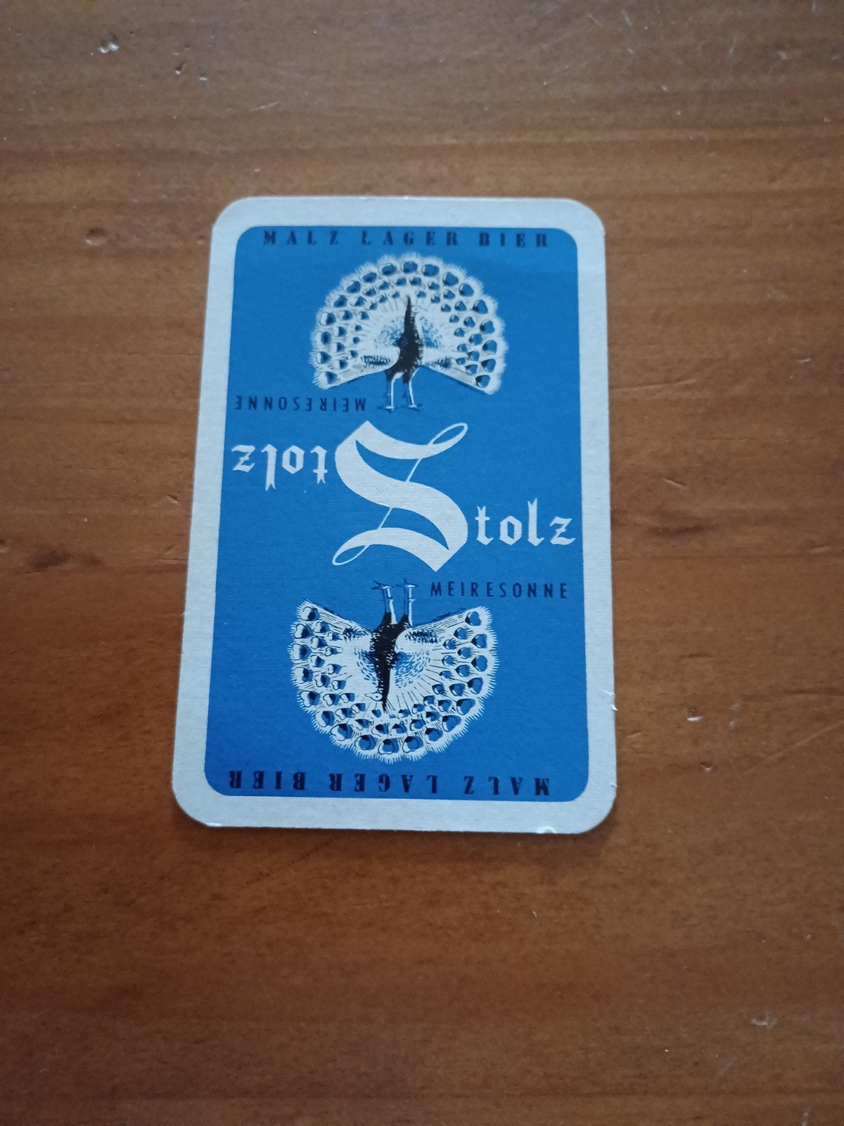 Carte à jouer séparée avec le joker Stolz, Enlèvement ou Envoi