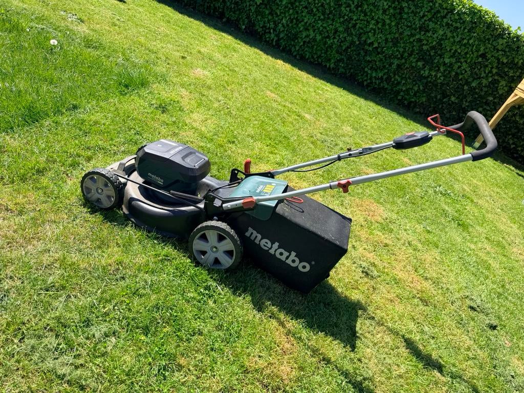 Metabo accu grasmaaier, Tuin en Terras, Ophalen, Gebruikt