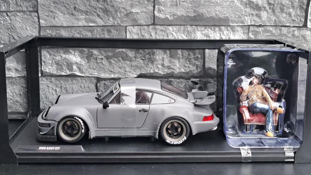 Porsche RWB + figurine 1/18ème, Hobby & Loisirs créatifs, Enlèvement ou Envoi, Solido, Voiture, Solido