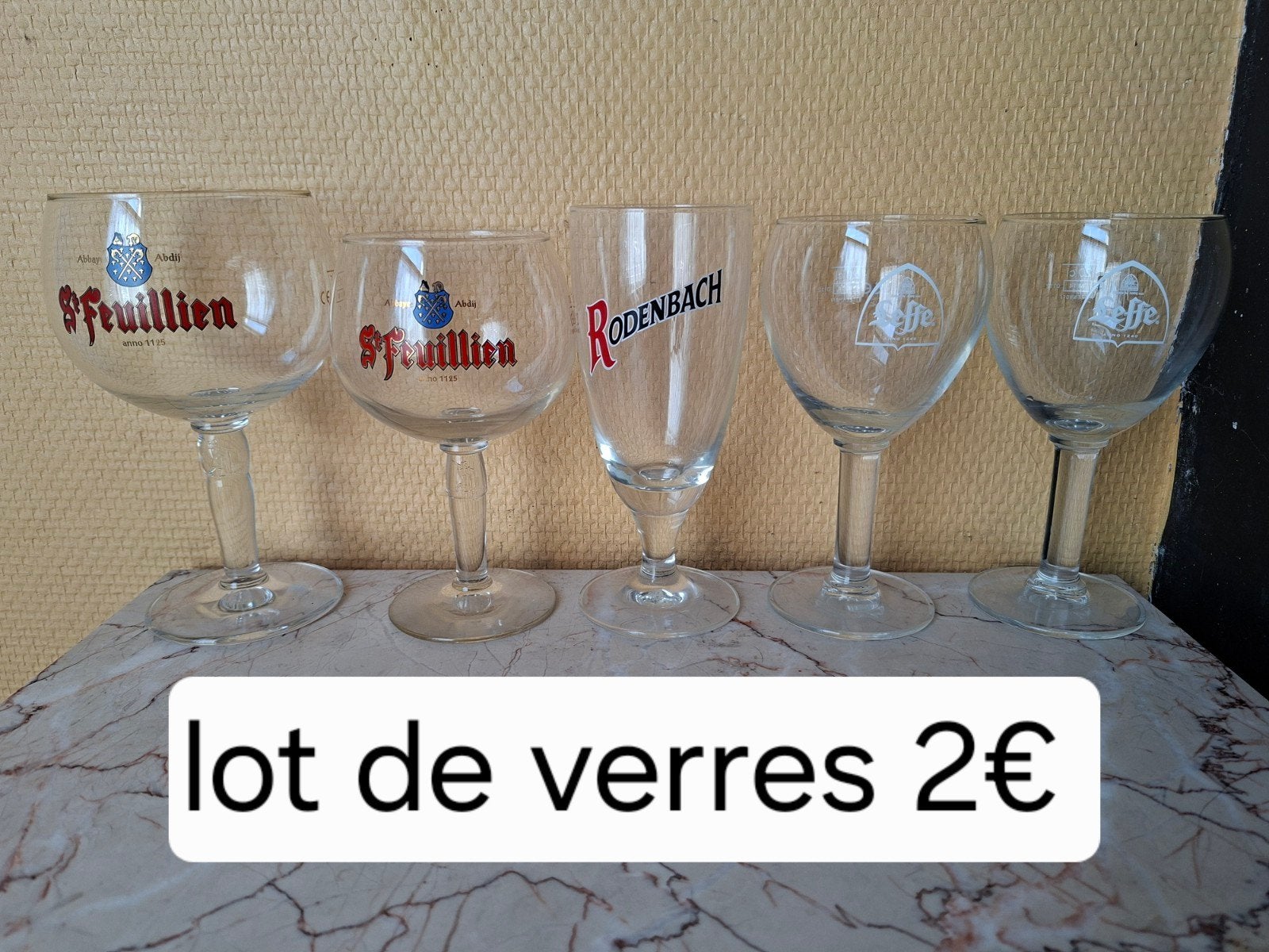 lot de verres, Collections, Verres & Petits Verres, Enlèvement