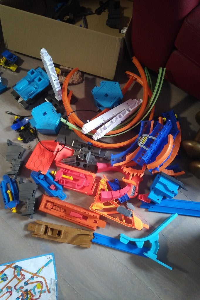 hotwheels track builder, Ophalen, Onderdelen, Zelf te bouwen, Zo goed als nieuw