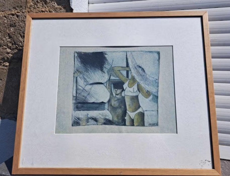 lithographie le balancier signe kremer v, Enlèvement ou Envoi, Lithographie