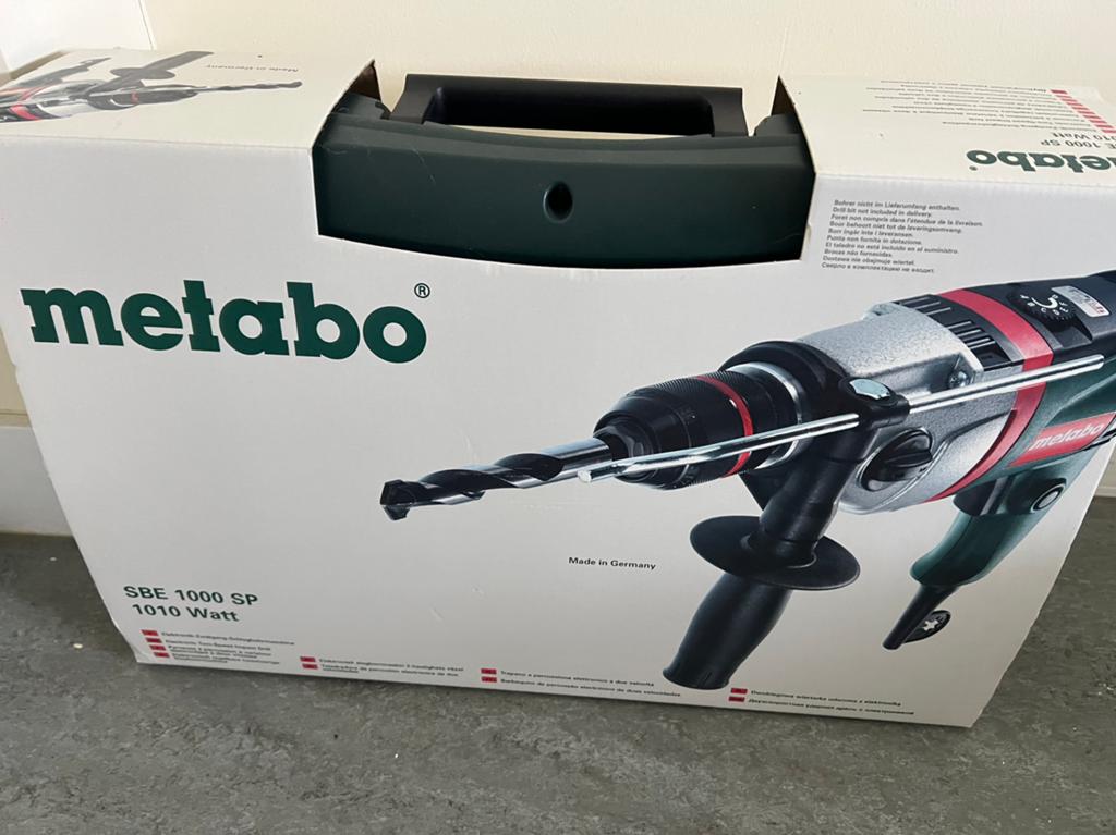 Boormachine - Metabo SBE 1000 - 1010 watt, Doe-het-zelf en Bouw, 600 watt of meer, Nieuw, Variabele snelheid, Ophalen