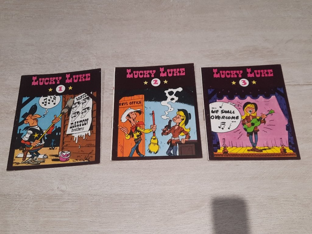 Zeldzame complete set Lucky Luke  Cha-Cha Parein 1971, Plusieurs BD, Enlèvement ou Envoi, Morris & Goscinny,, Utilisé