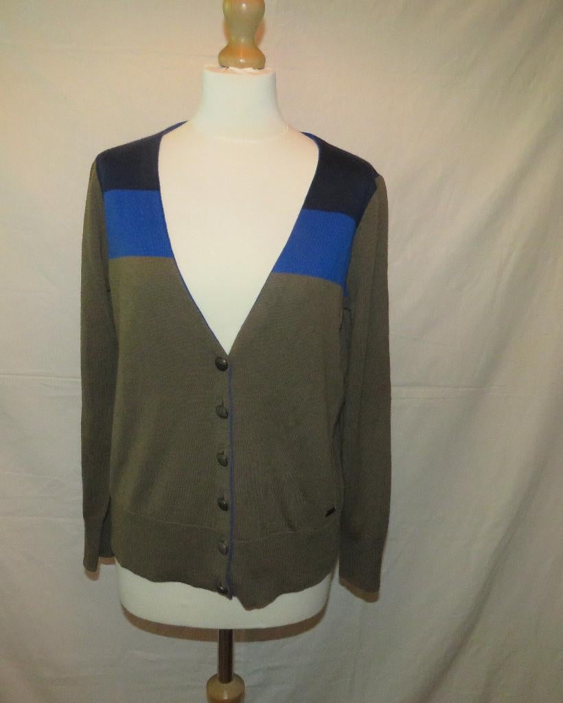 Xandres Gilet Large 100% Merino wol, Enlèvement ou Envoi, Brun