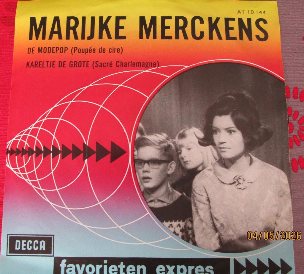 Zéér mooie single : Marijke Mertens : De modepop, Cd's en Dvd's, Vinyl Singles, 7 inch, Single, Ophalen of Verzenden, Zo goed als nieuw