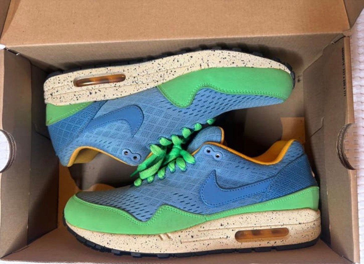 Nike Air Max 1 “Beaches of Rio” size 42, Comme neuf, Enlèvement, Bleu, Baskets