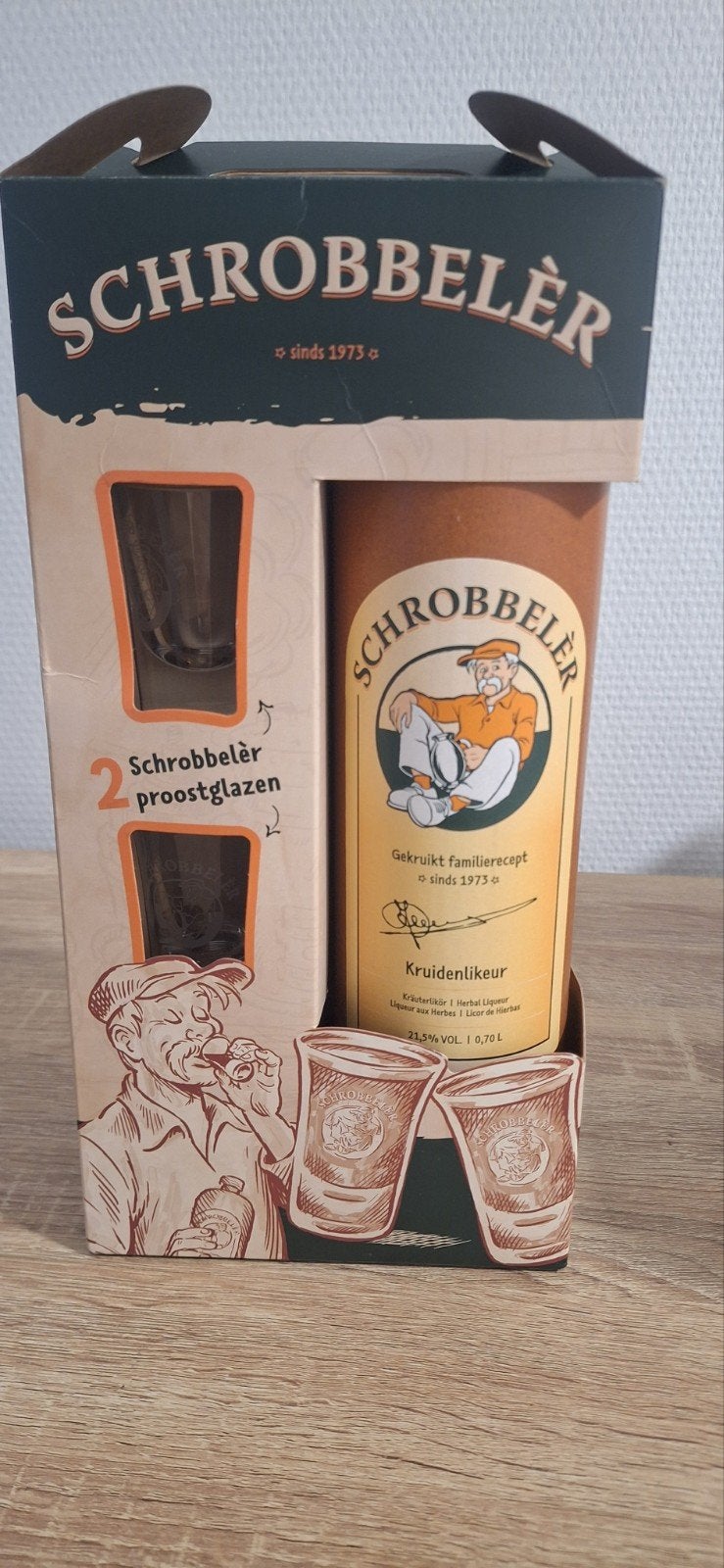 schrobbeler set, Ophalen