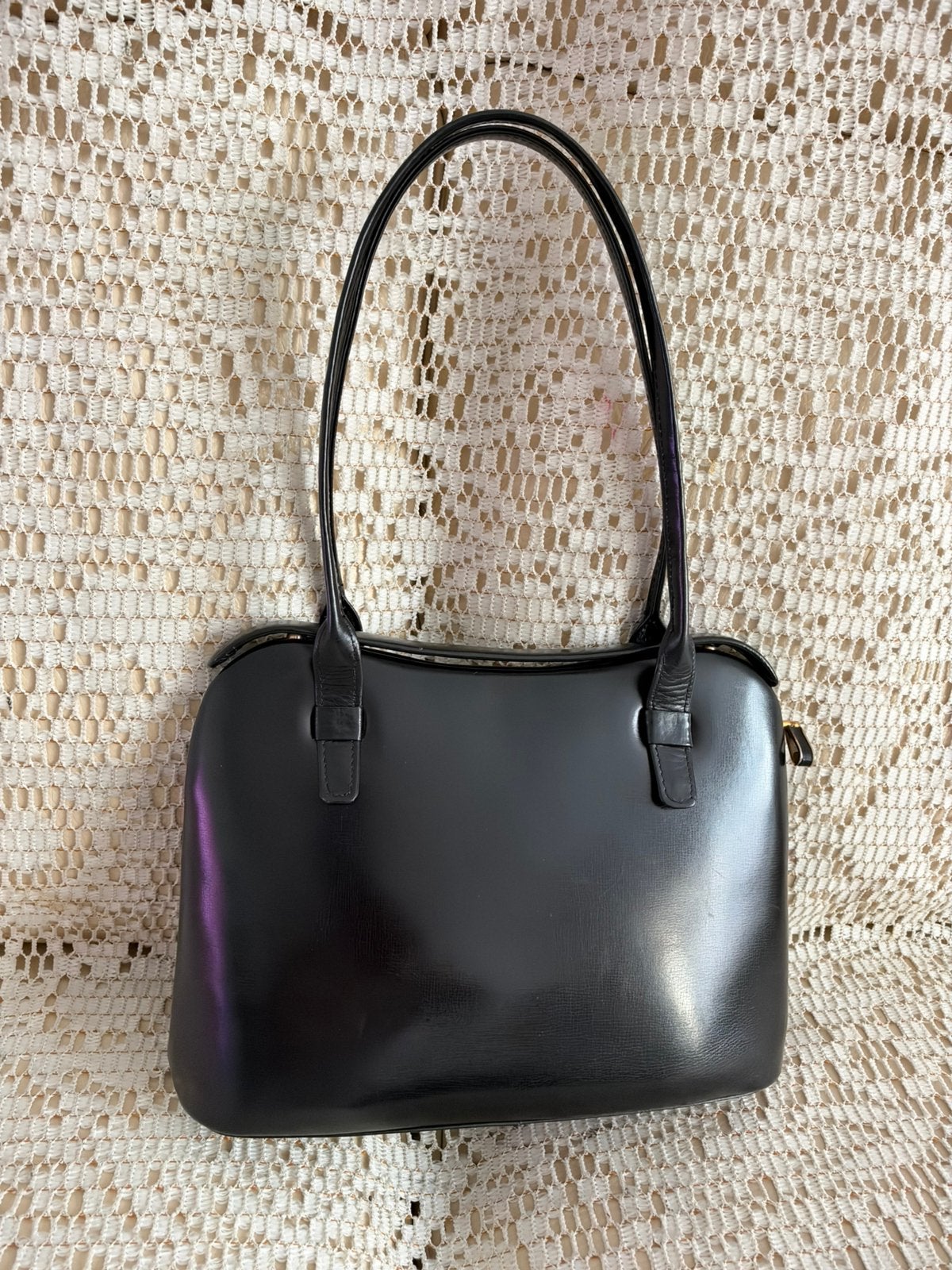 Sac DELVAUX vintage modèle très rare, Enlèvement ou Envoi, Comme neuf, Noir