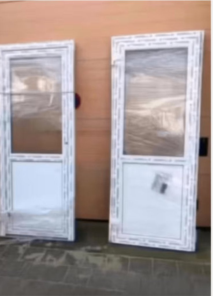 buitendeur kunststof 2/3 glas, Doe-het-zelf en Bouw, Deuren en Vliegenramen, Ophalen, Gebruikt, Glas, Buitendeur