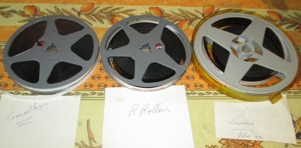 3 vieux rouleaux de film de 8 mm - Trommelkorps en Leuven, Enlèvement ou Envoi, Film 8 mm