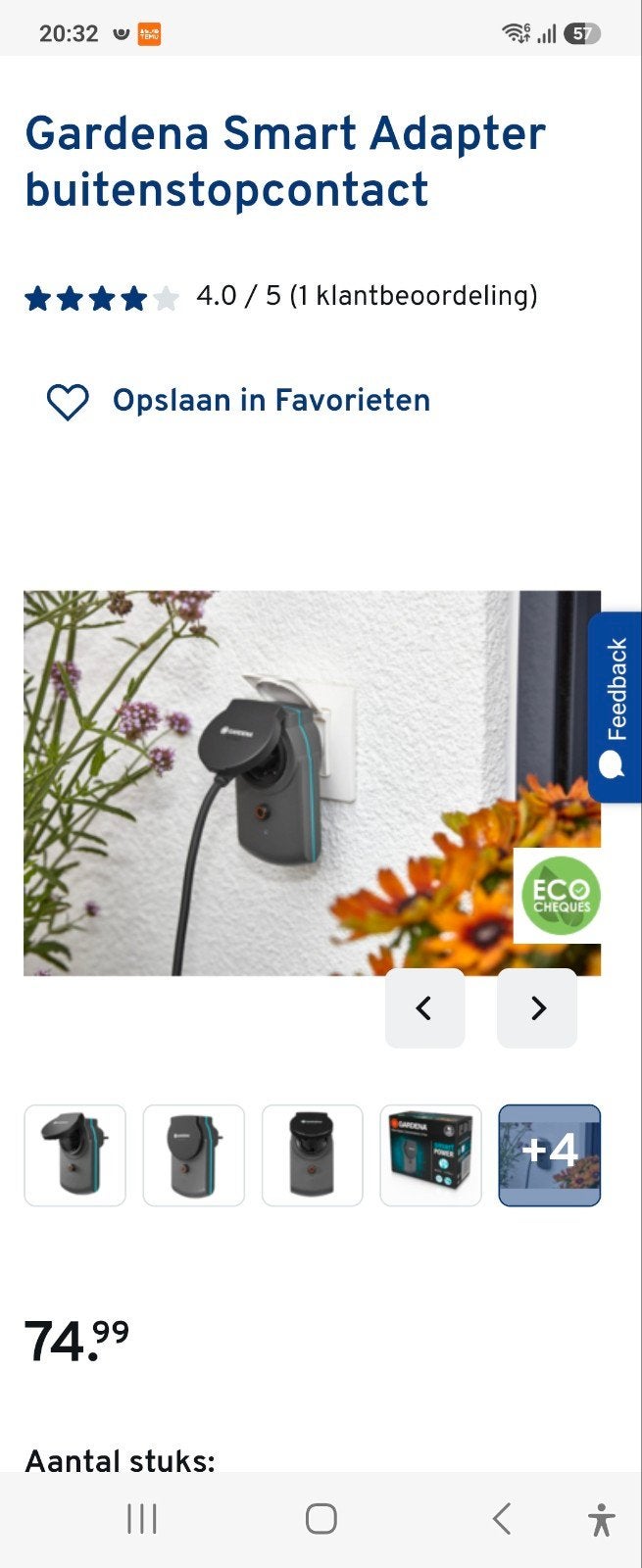 NIEUWE gardena smart power, Enlèvement, Neuf, Éclairage