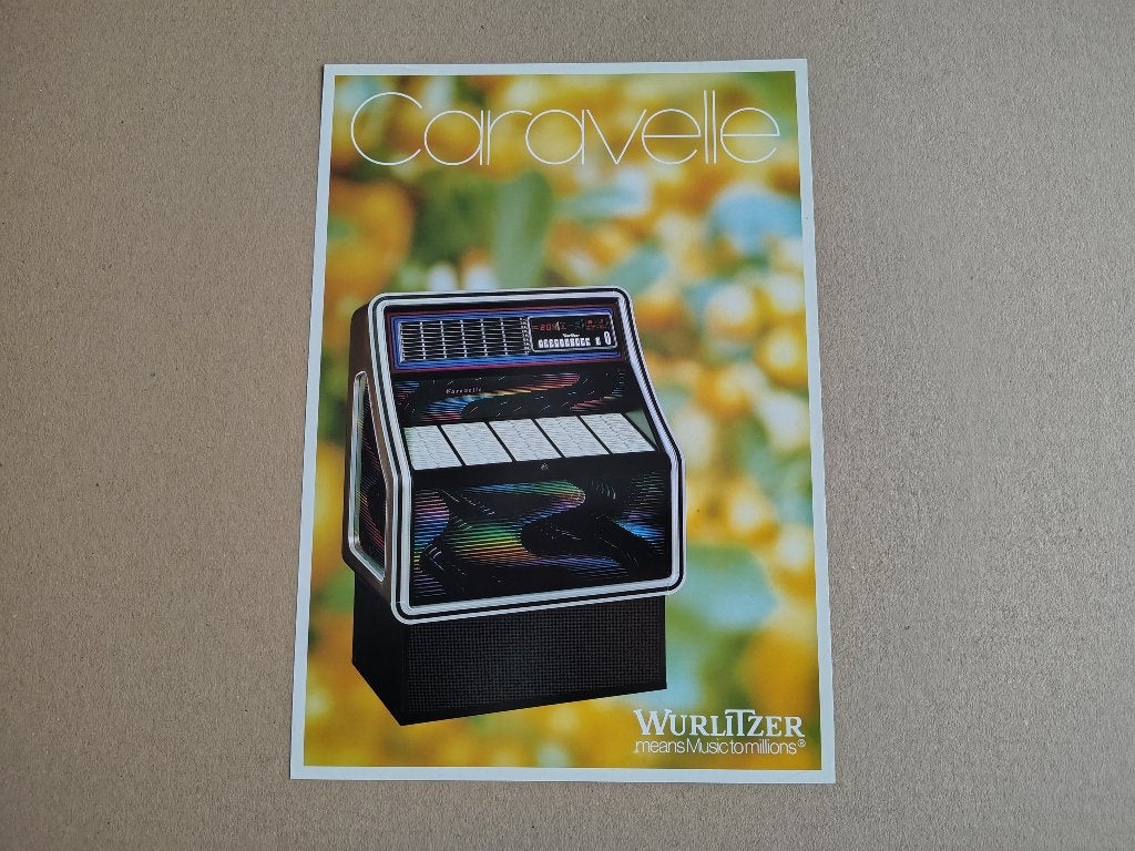 Flyer: Wurlitzer Caravelle (1984) jukebox, Envoi, Wurlitzer