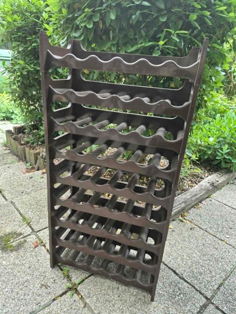 modulair bruin wijnrek, Maison & Meubles, Accessoires pour la Maison | Porte-bouteilles, 75 cm ou plus, Comme neuf, Synthétique