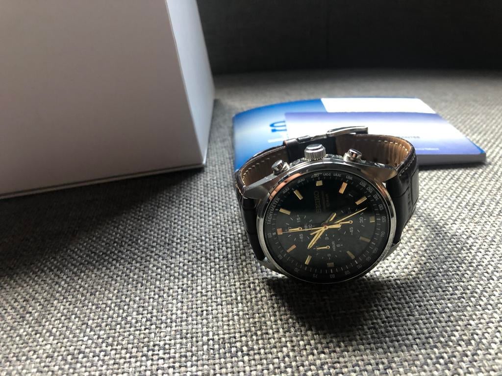 Montre Seiko pour homme, Montre-bracelet, Seiko, Cuir, Comme neuf
