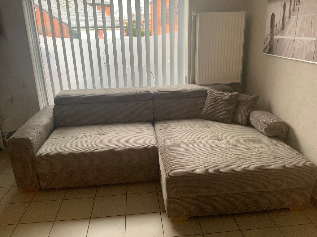 Salon comme neuf, Maison & Meubles, Canapés | Coins salons complets, Comme neuf, Bois, Tissus, Enlèvement