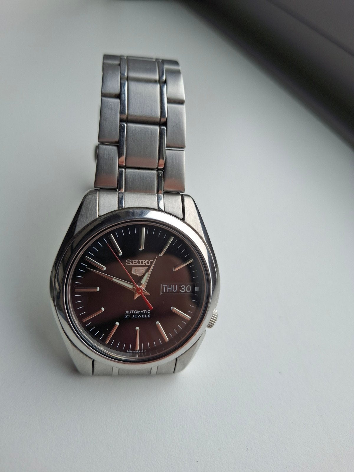 Seiko SNKL45K1 automatisch horloge, Staal, Polshorloge, Ophalen of Verzenden, Zo goed als nieuw