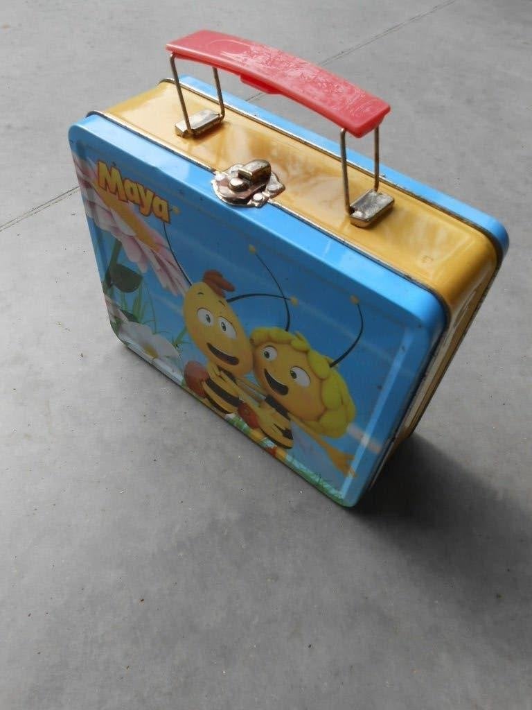 Maya de bij metalenkoffertje met handgreep valiesje lunchbox, Verzamelen, Disney, Ophalen of Verzenden, Gebruikt, Tas, Koffer of Zak