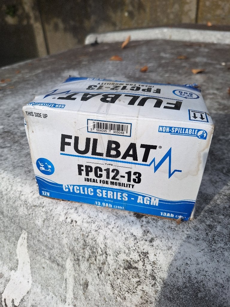 Batterij fulbat 12v 13ah, Audio, Tv en Foto, Ophalen, Nieuw, Oplaadbaar